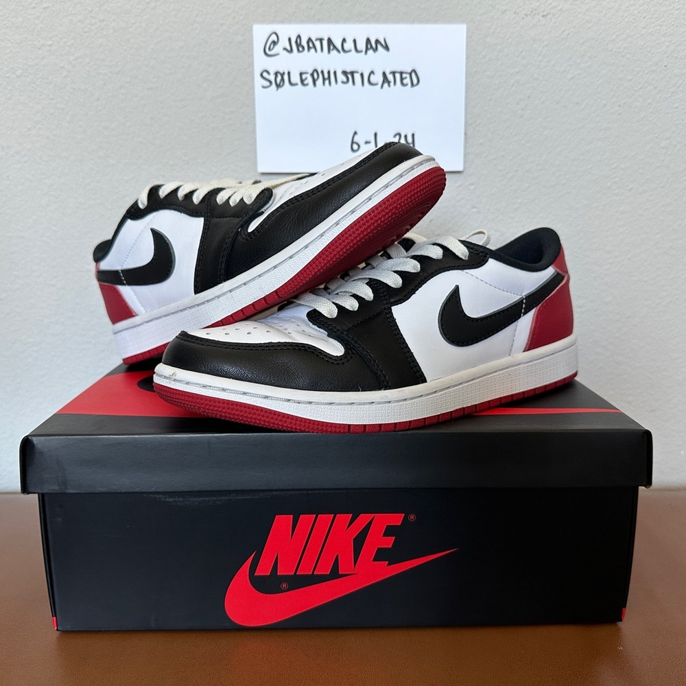Air Jordan 1 OG Black Toe Low size 6.5 men’s / 8 women’s